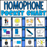Homophones Pocket Chart Sort: Literacy Center