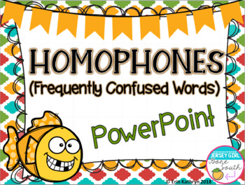 Preview of Homophones PowerPoint - Common Core Aligned