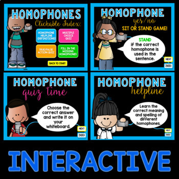 homophones powerpoint and worksheets for 2nd 3rd and 4th grade