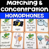 Homophones 3rd Grade Game Activity (Homophones Matching Game)