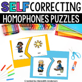 Homophones Activity Puzzles Self-Correcting Matching