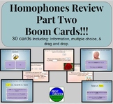 Homophones Review Activity Part Two Boom Cards