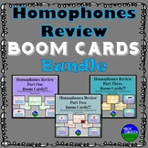 Homophones Review Activity Boom Cards Bundle