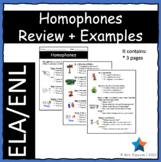 Homophones - Review & Examples