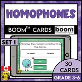Homophones Set 1 | Boom Cards | Digital Task Cards for Eng