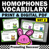 Homophones Vocabulary Activities Spelling Practice Task Ca