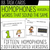 Homophones Task Cards - version 2