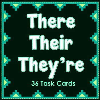 Preview of Homophones - There, Their and They're Task Cards