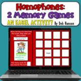 Homophones: Two Memory Games in the Easel Activity format