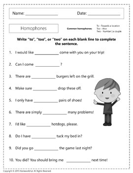 l41g homophones worksheets by homework hut tpt