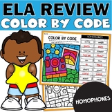 Homophones Worksheets Color by Code - Grammar Morning Work