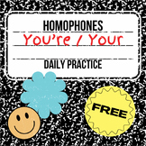 Homophones - You're / Your FREEBIE