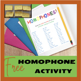 Homophones for 3-4th graders with ATTENTION Grabber!