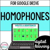 Homophones Activities for Google Classroom Digital