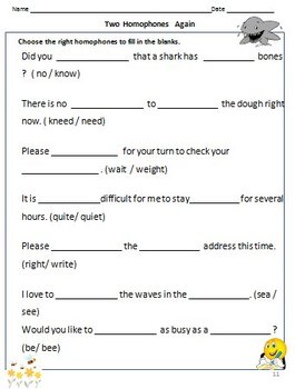 homophones worksheets for grade 1 2 3 by rituparna