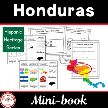 Preview of Honduras Mini Book | Hispanic Heritage Series