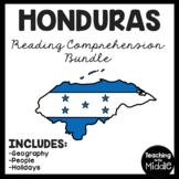 Honduras Reading Comprehension Worksheet Bundle Country Ce