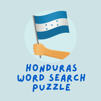 Preview of Honduras Word Search Puzzle - Honduras Independence Day - Honduras Word Search