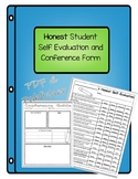 Honest Student Self Evaluation and Conference Teacher Form