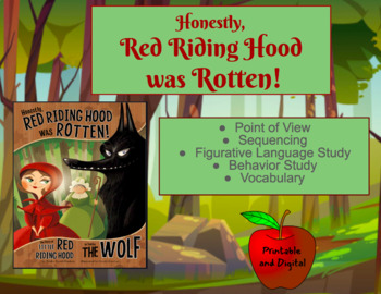 Preview of Honestly, Little Red Riding Hood was Rotten! - Book Companion - 2nd through 4th.