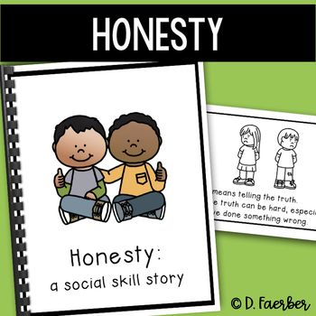 Preview of Honesty Social Emotional Learning Story - Character Education Book