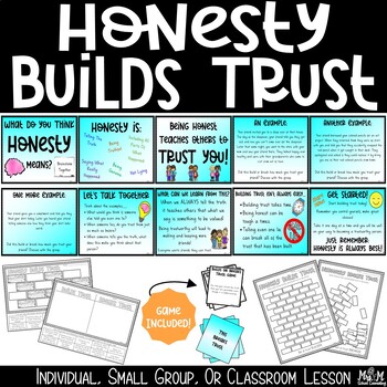 Preview of Honesty Builds Trust / Friendship Lesson / Game & Activities / Tell The Truth