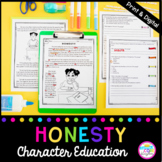 Honesty Character Education Reading Comprehension Passages