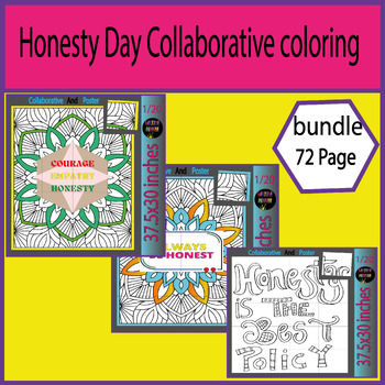 Honesty Day Collaborative coloring poster Activities Bulletin Board for ...