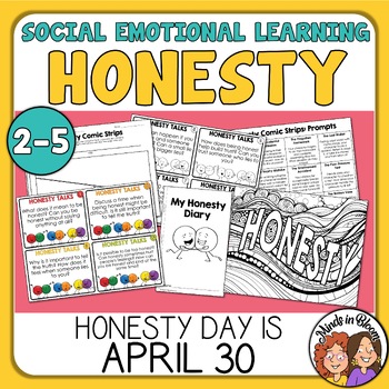 Preview of Honesty Day - spring social emotional learning SEL journal write