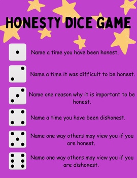 Preview of Honesty Dice Game