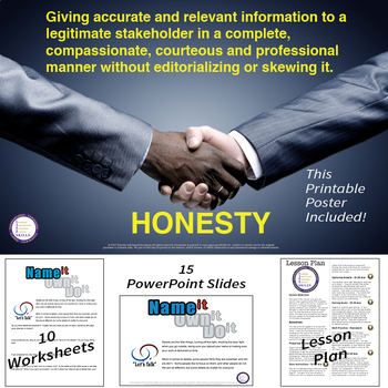 Preview of Honesty Lesson - Distance Learning