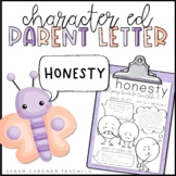 Honesty Parent Letter | Character Education | SEL | Parent