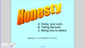 Preview of Honesty Smartboard Lesson K-3