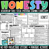 Honesty Social Emotional Learning SEL K-2 Curriculum