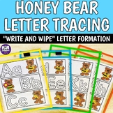 Honey Bear Letter Tracing Strips - Preschool Kinder Spring