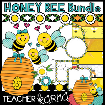 Preview of Honey Bee BUNDLE of Clipart