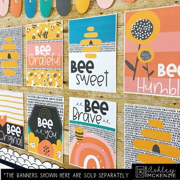 Boho Honey Bee Classroom Decor Bundle by Ashley McKenzie