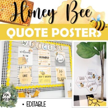 Boho Honey Bee Classroom Decor Bundle by Ashley McKenzie