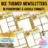 Honey Bee Classroom Newsletter Editable Templates - PowerP