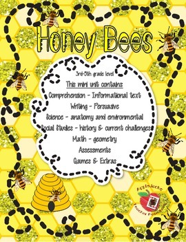 Preview of Honey Bee Complete Unit 3rd-5th grades