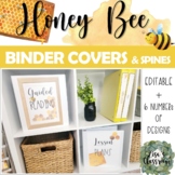 Honey Bee EDITABLE Binder covers and spines!!!