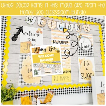 MEGA Honey Bee classroom Decor Bundle - Editable by Lisa's Classroom