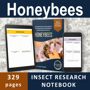 Preview of Honey Bee Insect Unit Study for Homeschool | Middle school and High School