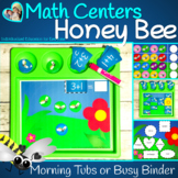 Honey Bee Math Centers or Morning Tubs Work