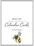 Honey Bee - Pocket Chart Calendar Cards