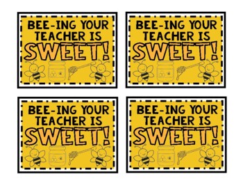 Honey BEE Teacher Gift with Free Printable Tag - I Dig Pinterest