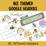 Honey Bee Theme Google Classroom Banners & Headers for Spr