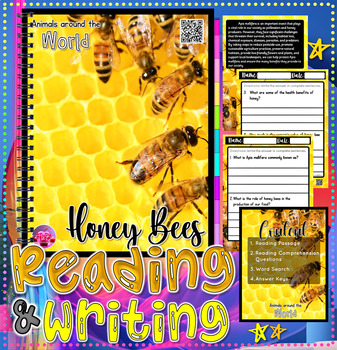 Preview of Honey Bee Worksheets | Animals Around The World | Science | Nature