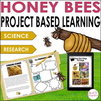 Preview of Honey Bee Research Project Based Learning Science - Bee Activities With STEM