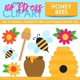 Honey Bees Clip Art (Digital Use Ok!)